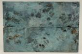 Plaquettes pour la coutellerie, Loupe de Peuplier stabilisée bleue, ref:PLpPEs69984b