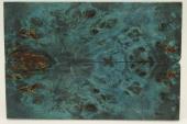 Plaquettes pour la coutellerie, Loupe de Peuplier stabilise bleue, ref:PLpPEs69985b