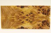 Plaquettes pour la coutellerie, Loupe de Peuplier stabilis jaune, ref:PLpPEs69988j