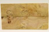 Plaquettes pour la coutellerie, Loupe de Peuplier stabilisé jaune, ref:PLpPEs69991j