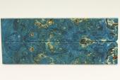 Plaquettes pour la coutellerie, Loupe d'Erable Ngundo stabilis bleu, ref:PLpErs70041b