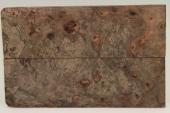 Plaquettes pour la coutellerie, loupe de Chechen stabilisé naturel, ref:PLpChchs70364