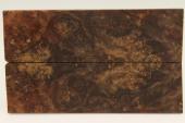 Plaquettes pour la coutellerie, loupe de Chechen stabilis naturel, ref:PLpChchs70365