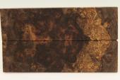 Plaquettes pour la coutellerie, loupe de Chechen stabilis naturel, ref:PLpChchs70369