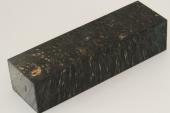 Bloc pour la coutellerie, Loupe d'Erable Ngundo stabilis noir/vert, ref:BLpErs70376nr