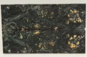 Plaquettes pour la coutellerie, Loupe d'Erable Ngundo stabilis noir/vert, ref:PLpErs70373nr