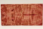 Plaquettes pour la coutellerie, Loupe de Peuplier stabilis rouge, ref:PLpPEs70578r
