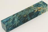 Carrelet  stylo, Loupe d'Erable Ngundo stabilis bleu, ref:SLpErs70625b