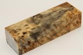 Bloc pour la coutellerie, Loupe de Peuplier stabilis naturel, ref:BLpPEs70878na