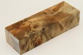 Bloc pour la coutellerie, Loupe de Peuplier stabilis naturel, ref:BLpPEs70879na