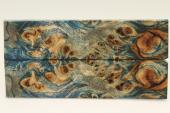Plaquettes pour la coutellerie, Loupe de Peuplier stabilise bleue, ref:PLpPEs70891b
