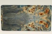 Plaquettes pour la coutellerie, Loupe de Peuplier stabilise bleue, ref:PLpPEs70894b