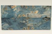 Plaquettes pour la coutellerie, Loupe de Peuplier stabilisée bleue, ref:PLpPEs70893b