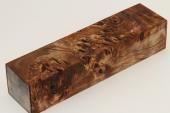 Bloc pour la coutellerie, Loupe de Peuplier stabilise marron, ref:BLpPEs70984ma