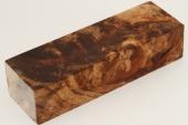 Bloc pour la coutellerie, Loupe de Peuplier stabilise marron, ref:BLpPEs70987ma