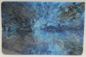 Plaquettes pour la coutellerie, résine bleue, ref:PRR71007