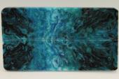 Plaquettes pour la coutellerie, rsine bleue/verte, ref:PRR71051