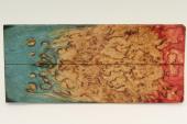 Plaquettes pour la coutellerie, Bouleau de Carlie stabilis multicolore, ref:PBMs71168mu