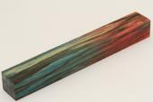 Carrelet à stylo, Hêtre échauffé stabilisé multicolore, ref:SHs71175mu