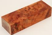 Bloc pour la coutellerie, Loupe de Peuplier stabilise orange, ref:BLpPEs71238o