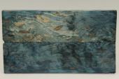 Plaquettes pour la coutellerie, Bouleau de Carélie stabilisé bleu, ref:PBMs71285b