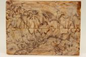 Plaquettes pour la coutellerie, Bouleau de Carélie stabilisé naturel, ref:PBMs71327na