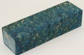 Bloc pour la coutellerie, Loupe d'Erable Ngundo stabilis bleu, ref:BLpErs71346b