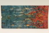 Plaquettes pour la coutellerie, Bouleau de Carlie stabilis multicolore, ref:PBMs71381mu