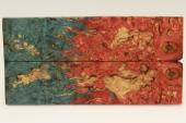 Plaquettes pour la coutellerie, Bouleau de Carlie stabilis multicolore, ref:PBMs71383mu