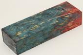 Bloc pour la coutellerie, Bouleau de Carlie stabilis multicolore, ref:BBMs71386mu