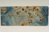 Plaquettes pour la coutellerie, Loupe de Peuplier stabilisée bleue, ref:PLpPEs71423b