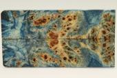 Plaquettes pour la coutellerie, Loupe de Peuplier stabilise bleue, ref:PLpPEs71425b