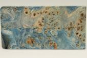Plaquettes pour la coutellerie, Loupe de Peuplier stabilisée bleue, ref:PLpPEs71425b