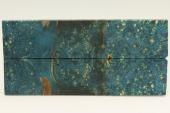 Plaquettes pour la coutellerie, Loupe d'Erable Ngundo stabilis bleu, ref:PLpErs71436b