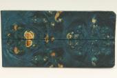 Plaquettes pour la coutellerie, Loupe d'Erable Ngundo stabilis bleu, ref:PLpErs71437b
