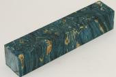 Carrelet  stylo, Loupe d'Erable Ngundo stabilis bleu, ref:SLpErs71442b