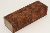 Bloc pour la coutellerie, Loupe de Peuplier stabilise marron, ref:BLpPEs71569ma