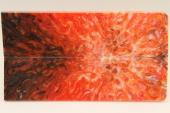 Plaquettes pour la coutellerie, rsine orange, ref:PRR71608