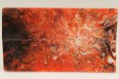 Plaquettes pour la coutellerie, rsine orange, ref:PRR71610