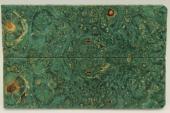 Plaquettes pour la coutellerie, Loupe d'Erable Ngundo stabilis vert, ref:PLpErs71892ve