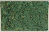 Plaquettes pour la coutellerie, Loupe d'Erable Ngundo stabilis vert, ref:PLpErs71891ve