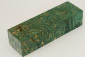 Bloc pour la coutellerie, Loupe d'Erable Ngundo stabilis vert, ref:BLpErs71909ve