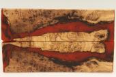 Plaquettes pour la coutellerie, loupe d'Olivier + rsine rouge, ref:PRLpO71929