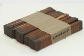 Destockage, plaquettes en lot de 10, Cocobolo, ref:DPCoco--0