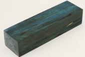 Bloc pour la coutellerie, Hêtre échauffé stabilisé bleu, ref:BHs72190b