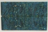 Plaquettes pour la coutellerie, Loupe d'Erable Ngundo stabilis bleu, ref:PLpErs72282b