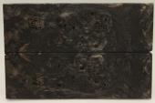 Plaquettes pour la coutellerie, Loupe de Peuplier stabilis�e noire, ref:PLpPEs72615nr