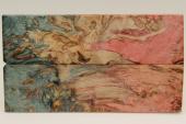 Plaquettes pour la coutellerie, Bouleau de Car&eacute;lie stabilis&eacute; multicolore, ref:PBMs72735mu