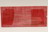 Plaquettes pour la coutellerie, Erable sycomore ond&eacute; stabilis&eacute; rouge, ref:PESOs72809r