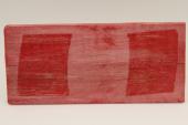 Plaquettes pour la coutellerie, Erable sycomore ond&eacute; stabilis&eacute; rouge, ref:PESOs72810r